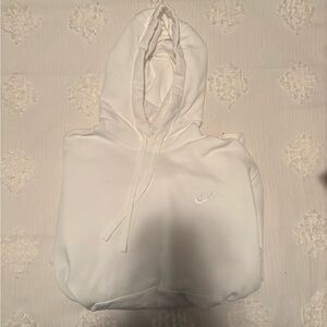 White on white nike hoodie